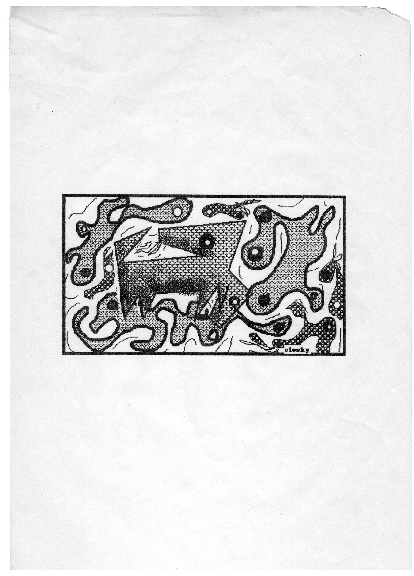 Claude Closky, ‘Untitled (4),’ 1984, computer drawing, 29,7 x 21 cm.